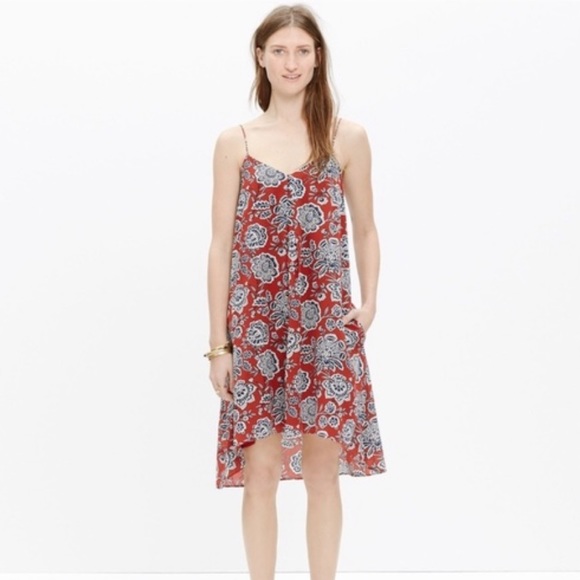 Madewell Dresses & Skirts - Madewell floral Italian silk dress